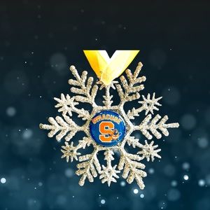 Syracuse Univ ORANGE Handmade Snowflake *NEW*